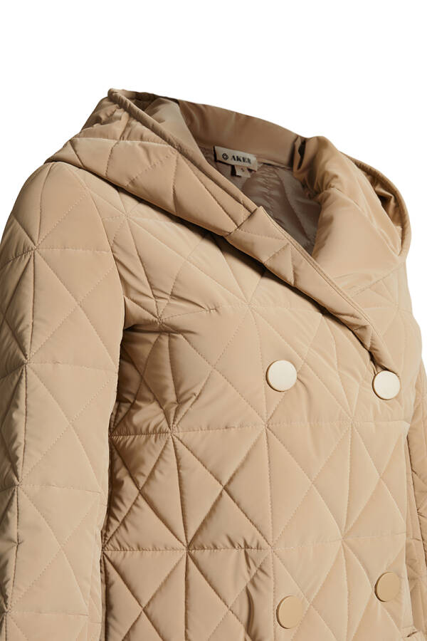 Taş Kapüşonlu Astarlı Mont - Aker (1)