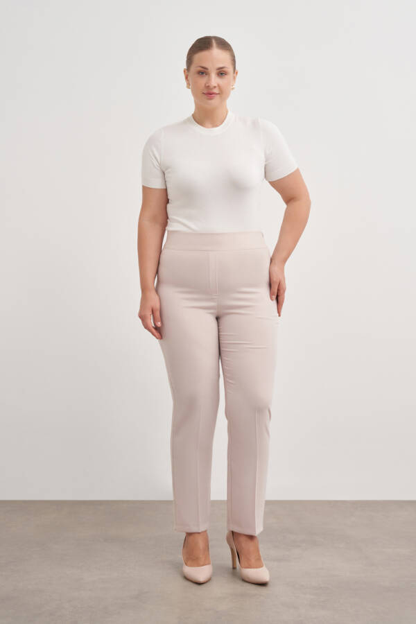 Taş Arka Bel Lastikli Pantolon - 2