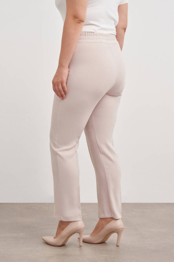 Taş Arka Bel Lastikli Pantolon - 6