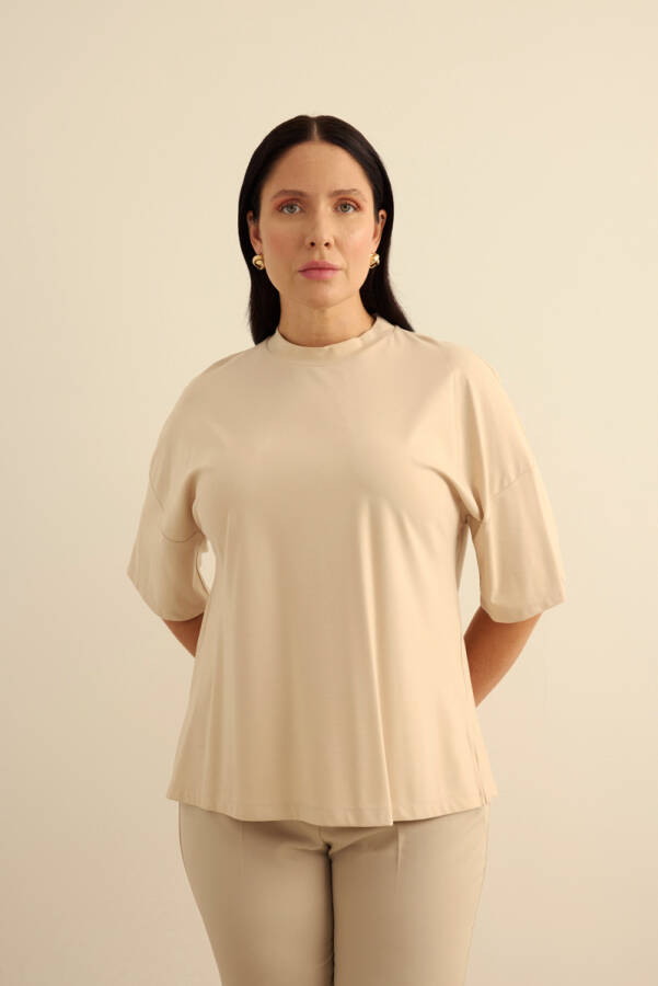 Taş Basic Rayon T-Shırt - 5