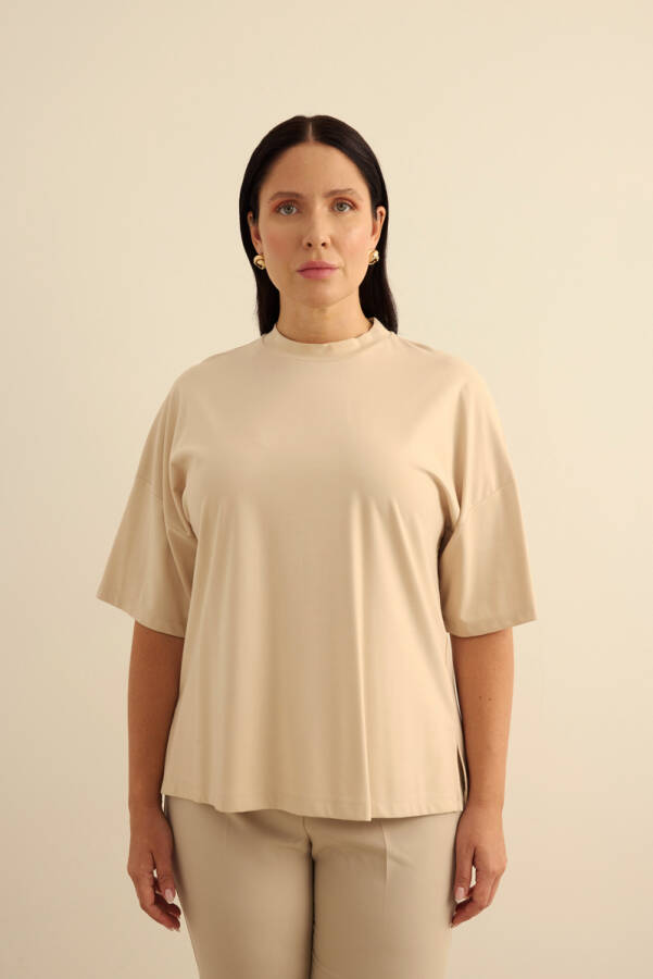 Taş Basic Rayon T-Shırt - 3