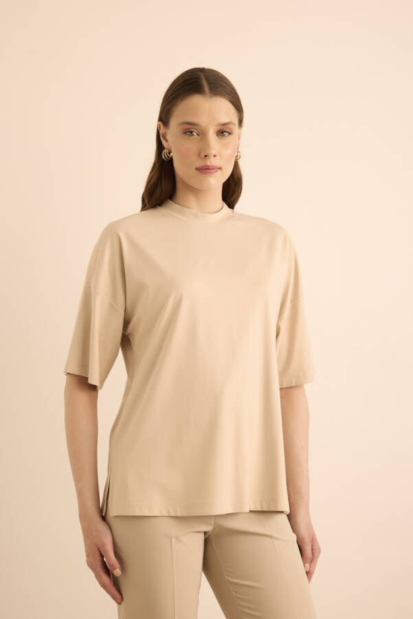 Taş Basic Rayon T-Shırt - 4