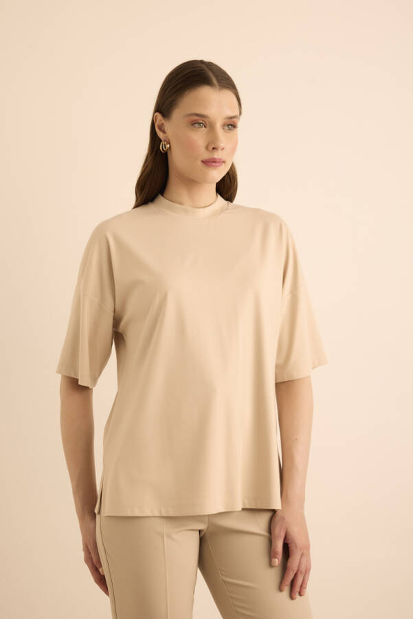 Taş Basic Rayon T-Shırt - 5