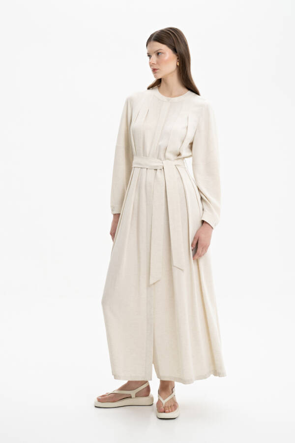 Taş Belden Kuşaklı Elbise - Aker (1)