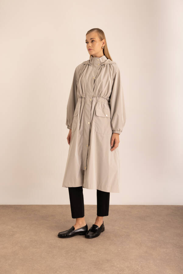 Taş Beli Lastikli Su İtici Özellikli Yağmurluk - 4