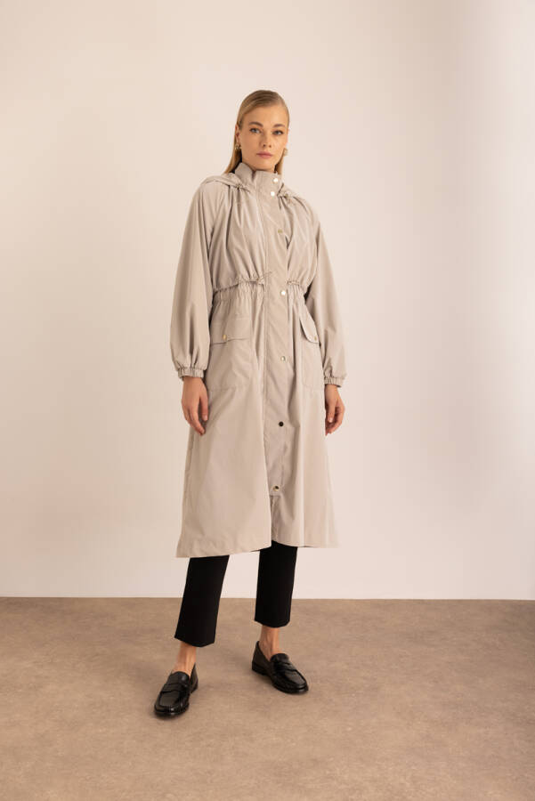 Taş Beli Lastikli Su İtici Özellikli Yağmurluk - 3