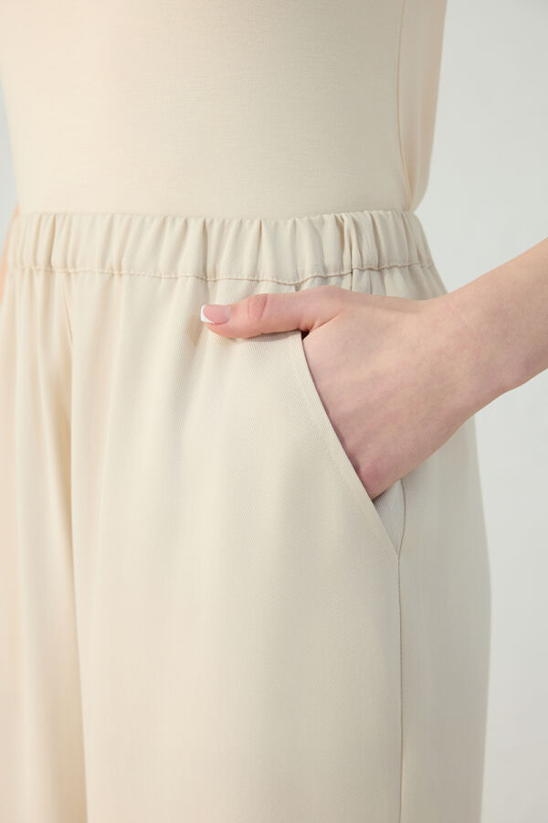 Taş Beli Lastikli Pantolon - 5