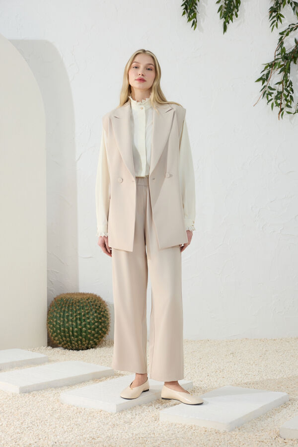 Taş Beli Lastikli Rahat Pantolon - Aker