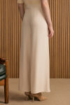 Taş Beli Lastikli Viscon Pantolon Etek - 6