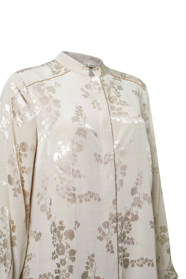 Taş Çiçek Jakrlı Ferace - 3