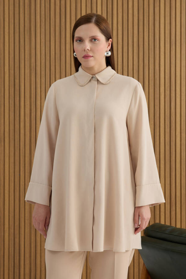 Taş Çoban Dikişli Modal Tunik - 4