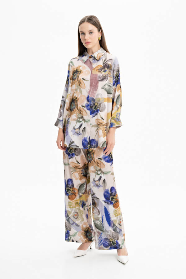 Taş Desenli Bluz - 2