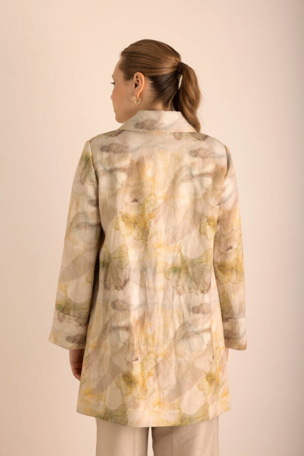 Taş Desenli Keten Kap - 7