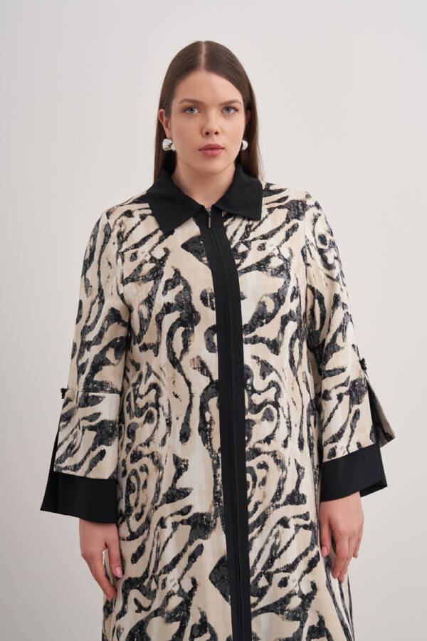 Taş Detaylı Pardösü - Aker (1)