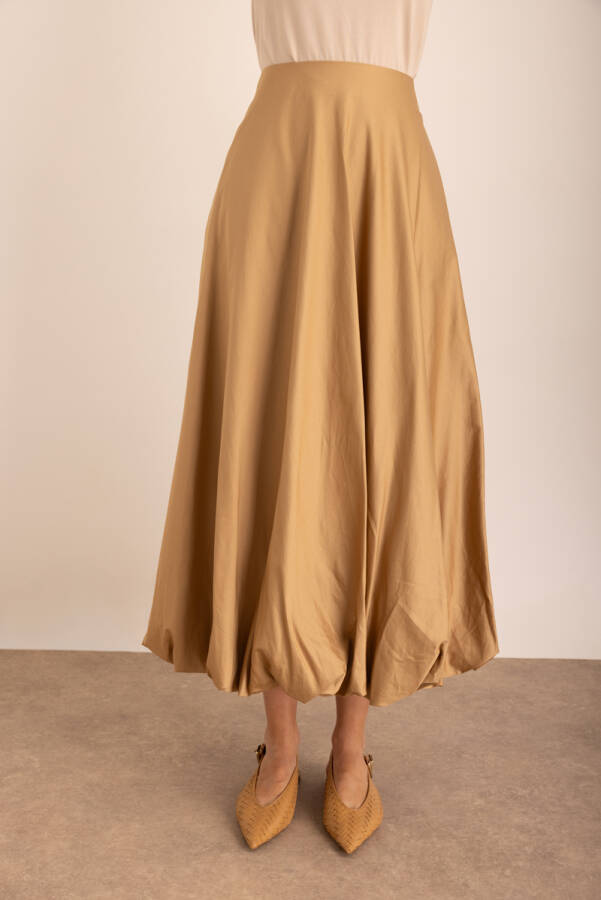 Taş Dokuma Cepli Balon Etek - Aker (1)