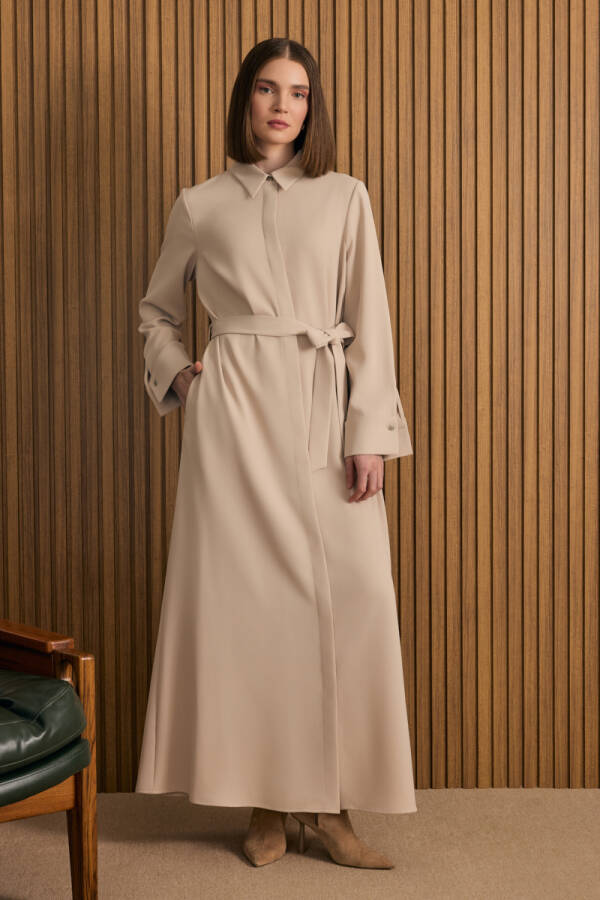 Taş Gömlek Elbise - 1