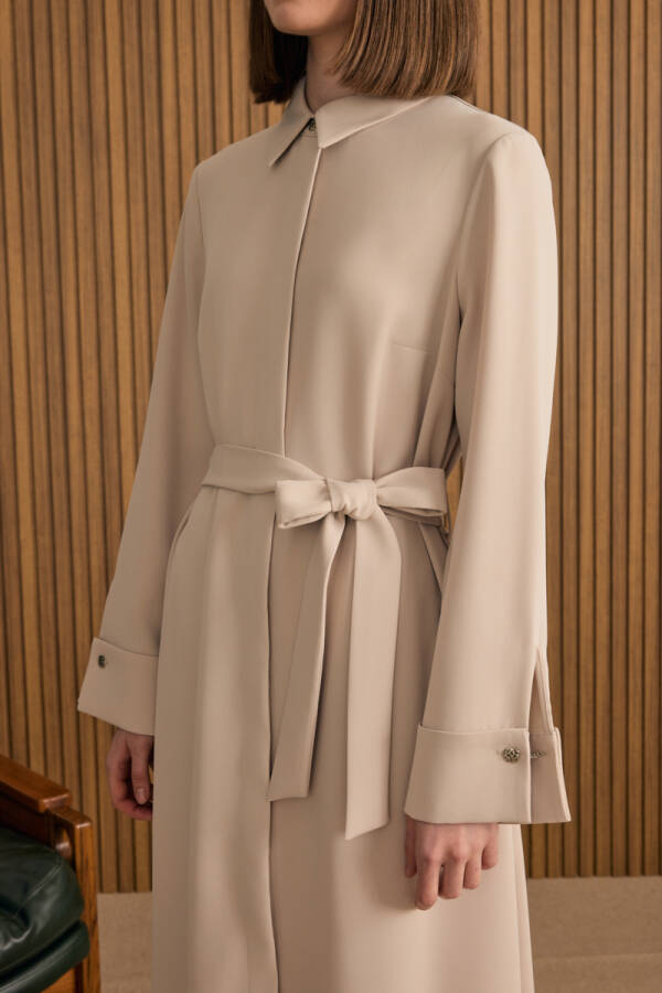 Taş Gömlek Elbise - 5