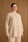 Taş Hakim Yaka Tencel Bluz - 2