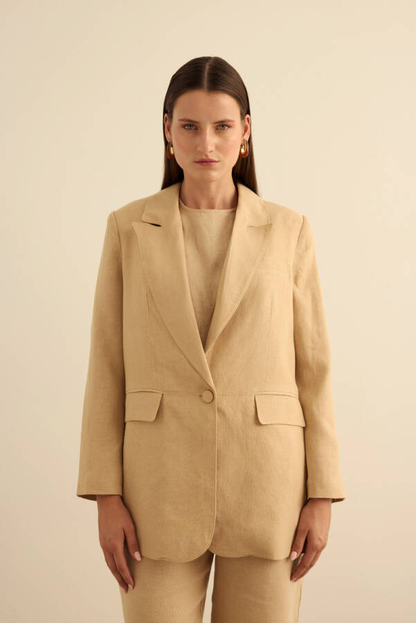 Taş Keten Ceket - 2