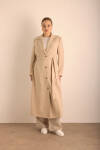 Taş Keten Trenckot - 1
