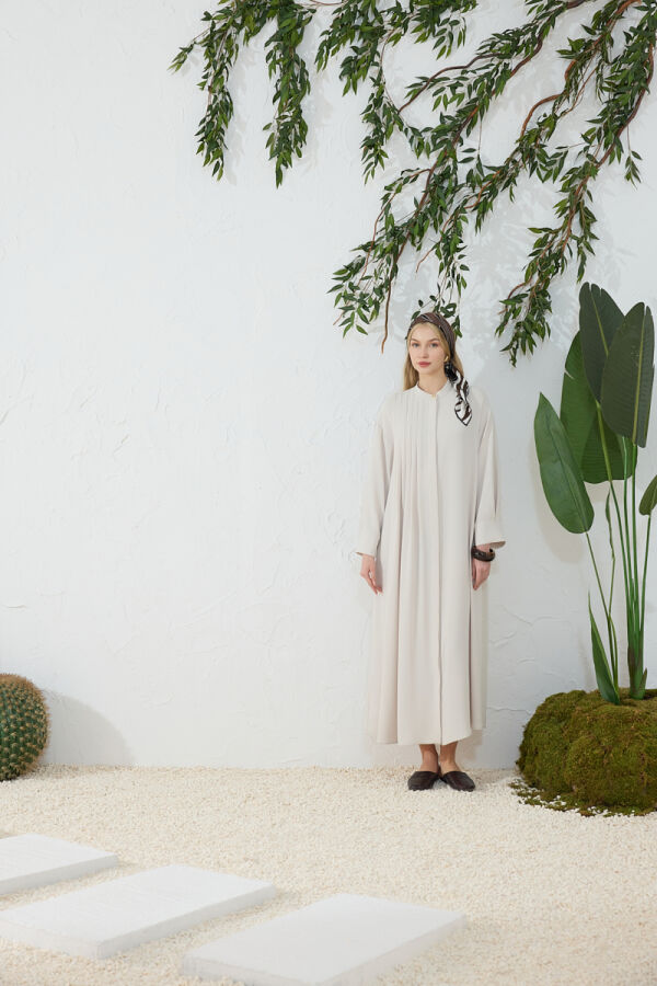 Taş Nervürlü Ferace - Aker