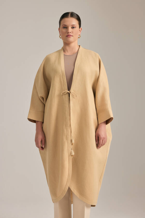 Taş Önden Bağcıklı Kimono - Aker (1)