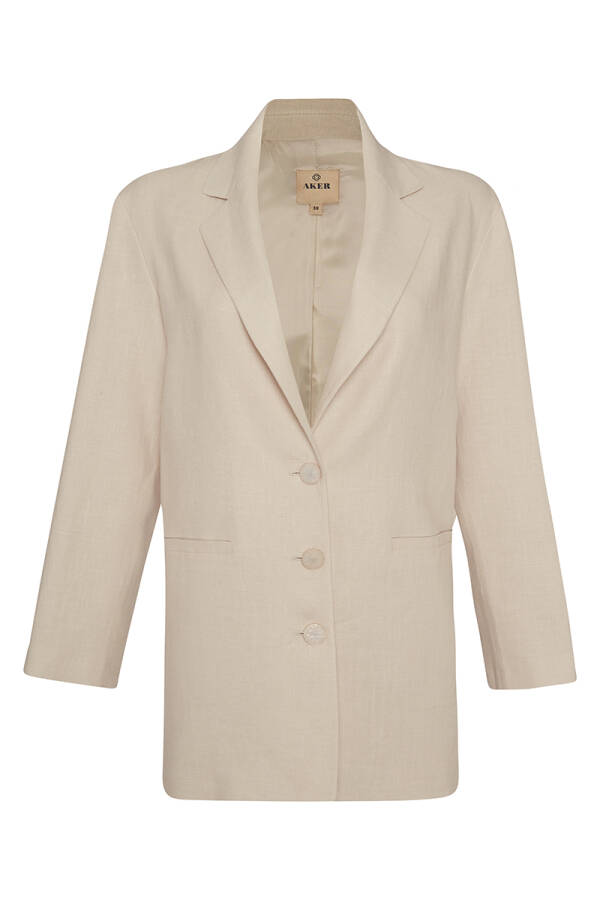 Taş Rahat Kesim Keten Ceket - Aker