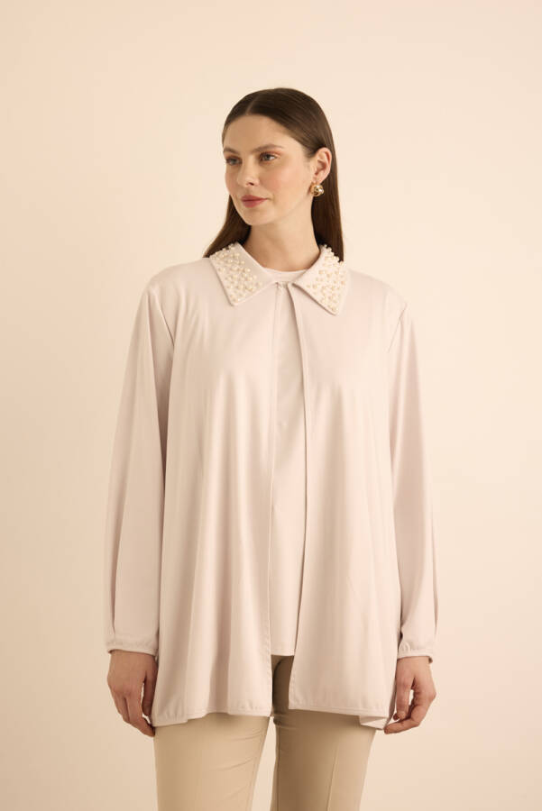 Taş Yakası İnci İşlemeli Tweenset - Aker (1)