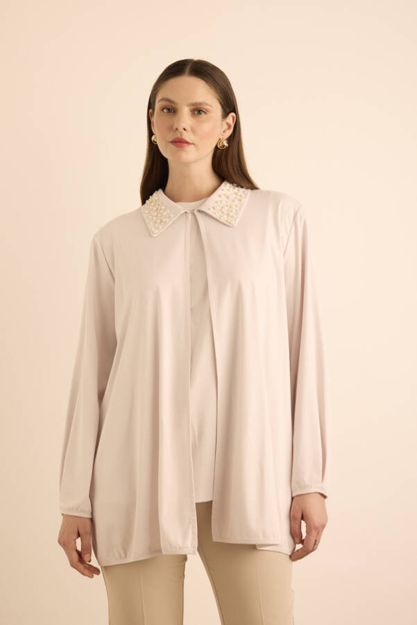 Taş Yakası İnci İşlemeli Tweenset - 3