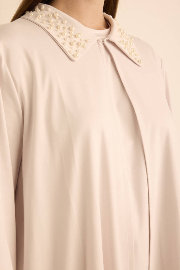 Taş Yakası İnci İşlemeli Tweenset - 4