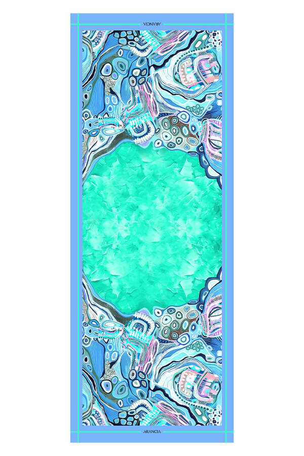 Turkuaz 70X200 Modal Şal - 1