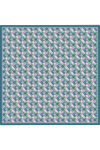 Turkuaz 90X90 İpek Twill Eşarp - 1