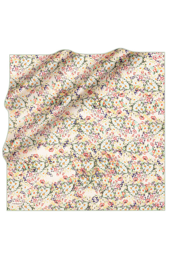 Turkuaz 90X90 İpek Twill Eşarp - Cacharel