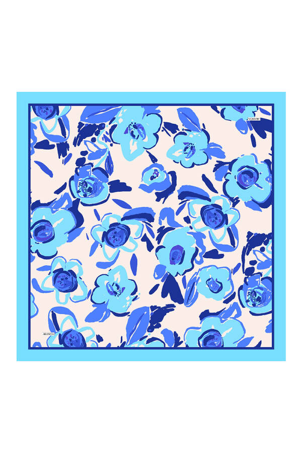 Turkuaz 90X90 Pure Touch Eşarp - 1