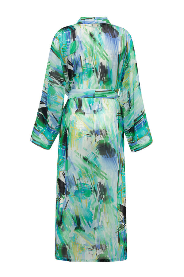 Turkuaz Belden Kuşaklı Pareo - 3