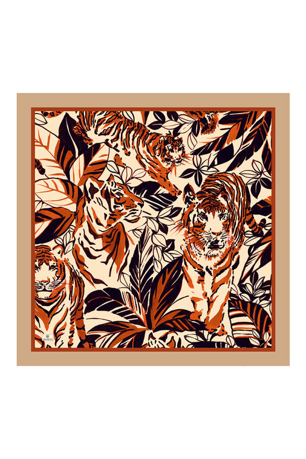 Turuncu 100X100 Omuz Şalı - Arancia