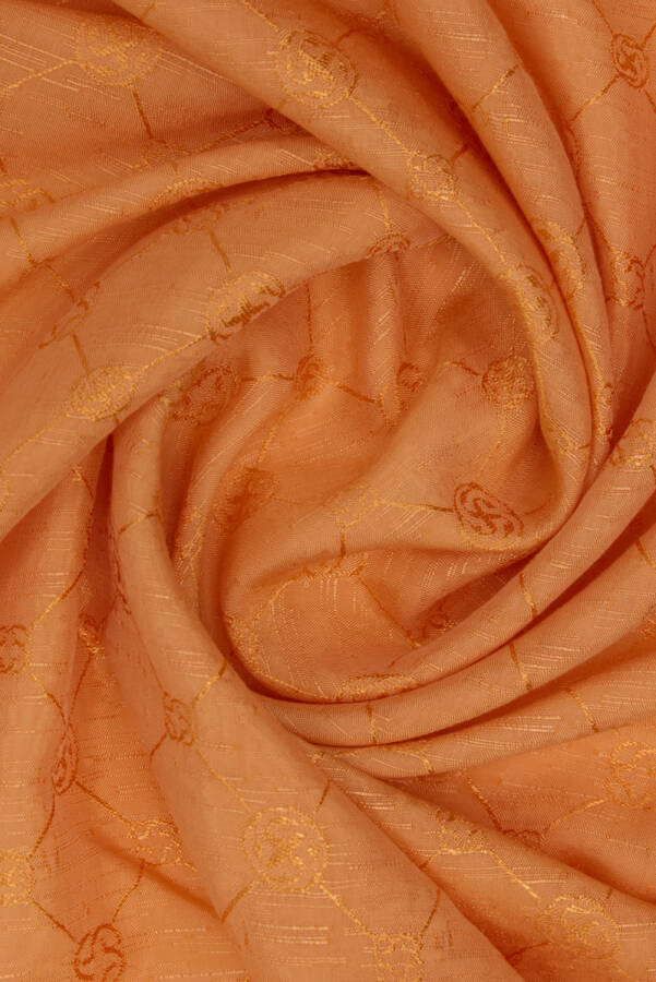 Turuncu 70X190 CM Koza Şal - 3