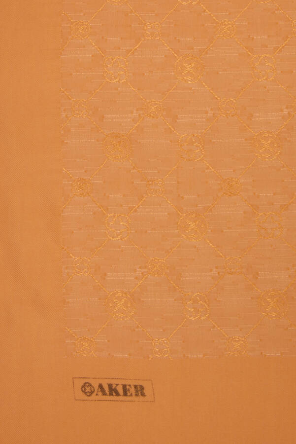 Turuncu 70X190 CM Koza Şal - 4