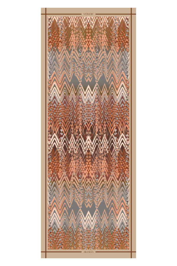 Turuncu 70X200 Modal Şal - 1