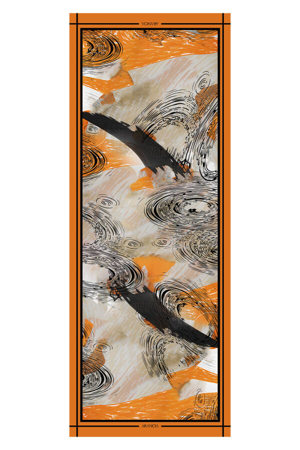 Turuncu 70X200 Modal Şal - 1