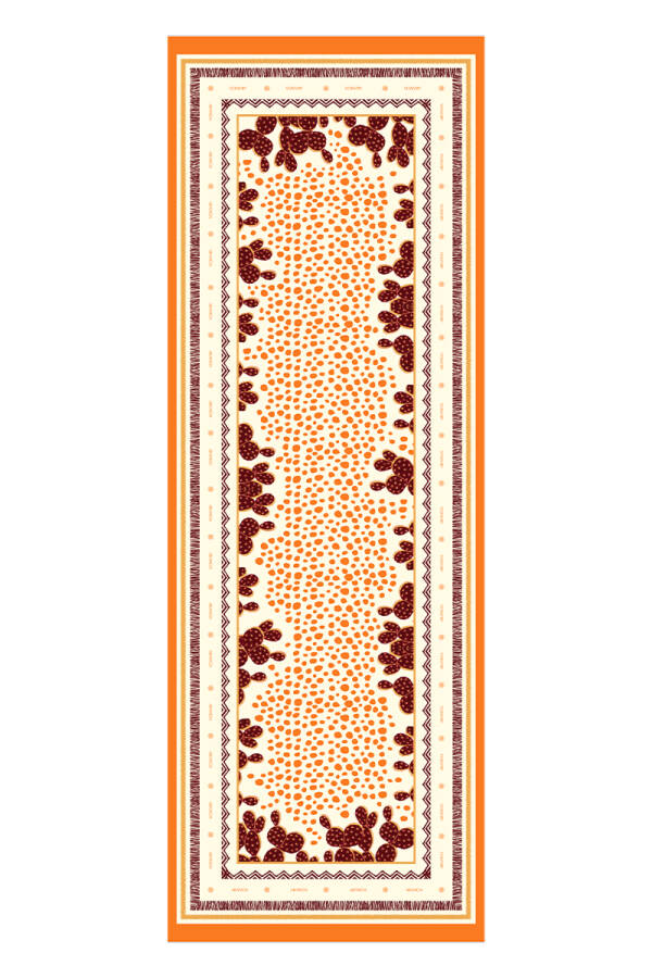 Turuncu 70X200 Pure Touch Şal - 1