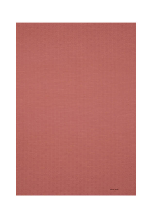 Turuncu 75X190 CM Logolu İpek Koton Jakar Şal - 1