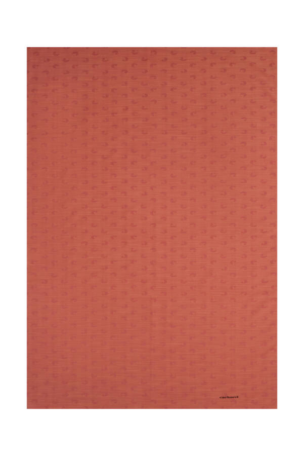 Turuncu 75X200 B. Logolu İpek Koton Jakar Şal - 1