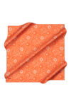 Turuncu 90X90 İpek Koton Eşarp - 1