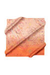 Turuncu 90X90 İpek Krep Saten Eşarp 
