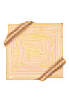 Turuncu 90X90 İpek Krep Saten Eşarp 