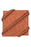 Turuncu 90X90 İpek Twill Eşarp 