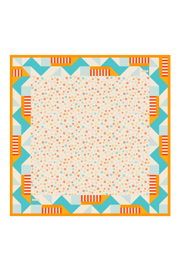 Turuncu 90X90 Pure Touch Eşarp - 1