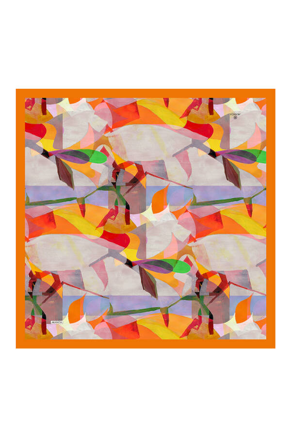 Turuncu 90X90 Pure Touch Eşarp - 1