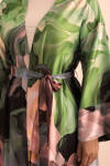 Turuncu Desenli Kimono - 6